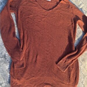Rust Orange Knit Sweater